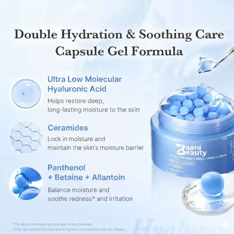 Baani Hyaluronic Moisturizing Capsule Cream